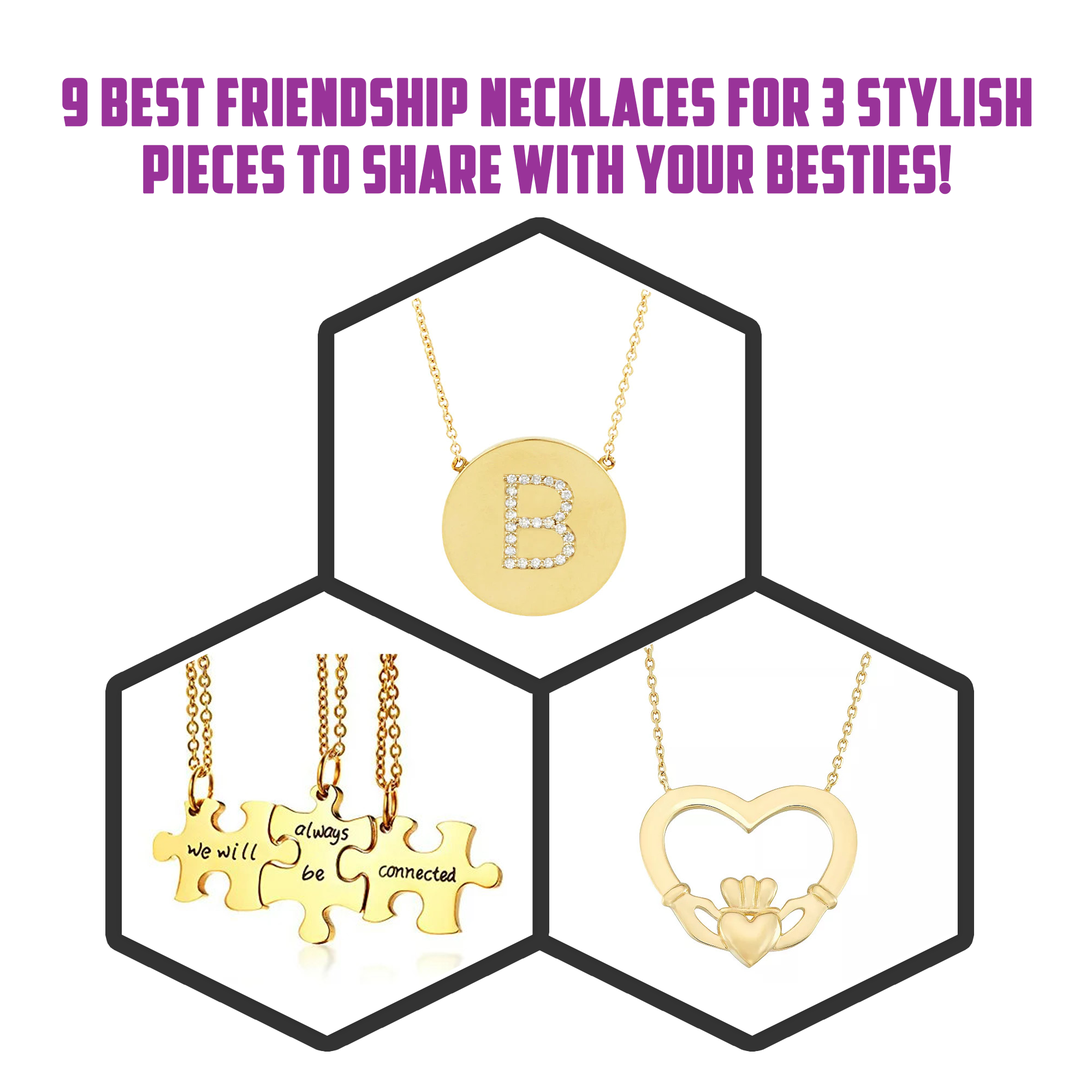 9 Best Friendship Necklaces for 3 Stylish Pieces To Share With Your Besties!